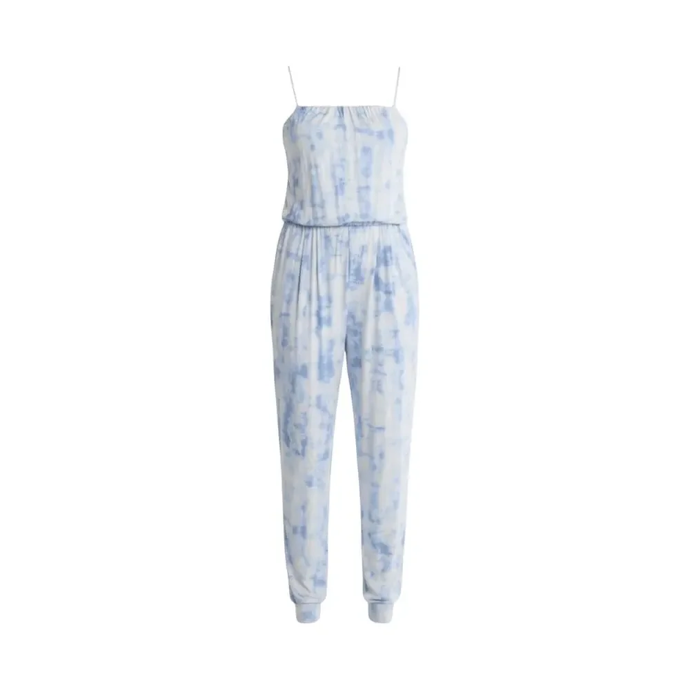 Tart Danni Stretch Jumpsuit in Sky Tie Dye w/Adjustable Straps - Womens Large